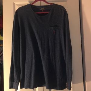 Polo Ralph Lauren long sleeve blue shirt. Good condition not rips or anything.